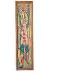 Chalk Drawing / 1960s / Height 80 Cm thumbnail 1