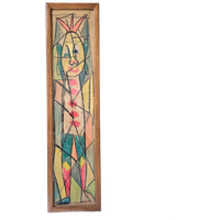 Chalk Drawing / 1960s / Height 80 Cm
