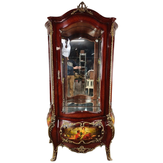Vintage Vitrinekast In Louis Xv Stijl 1
