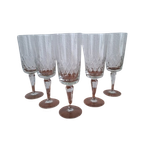 5 Hoge Champagneglazen, Kristallen Flutes, Kristallen Glazen thumbnail 1