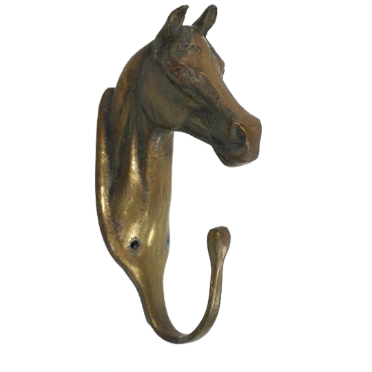 Vintage Messing Haak Paard 1