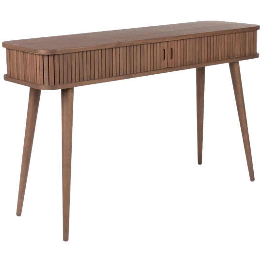 Zuiver Barbier Consoletafel – Walnoot Met Stijlvolle Jaloeziedeuren 1