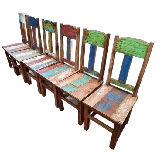 Mooie Eetkamerstoelen Gemaakt Van Gerecycled Sloophout Uit B 1
