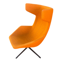 Gebruikte Moroso Take A Line For A Walk Orange Fauteuil