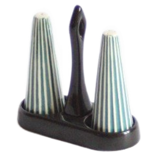 Mid Century Modern Ceramic Pepper And Salt Set 1