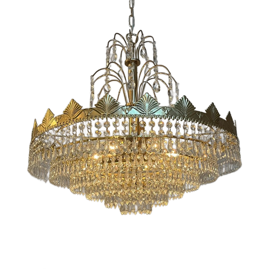 Vintage Xl Design Kristallen Kroonluchter Kristal Zakkroonluchter Hanglamp 1