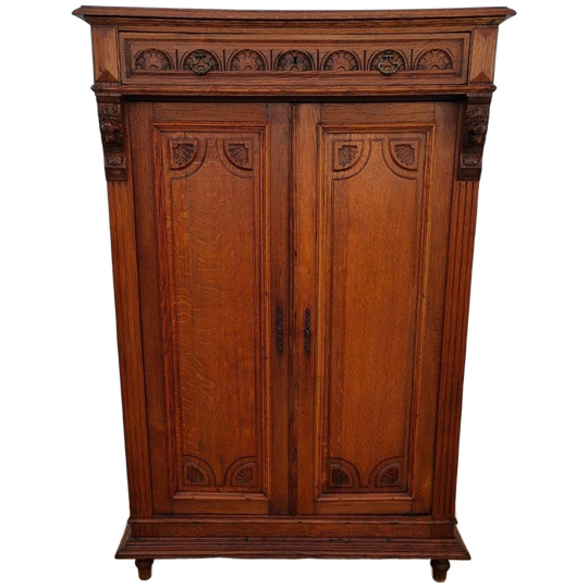 Antiek Landelijke Kledingkast, Meidenkast, Pendantkast 505 1