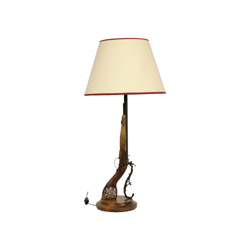 Steampunk Pistool Lamp Unieke Tafellamp Antiek Geweer Rustiek 78Cm