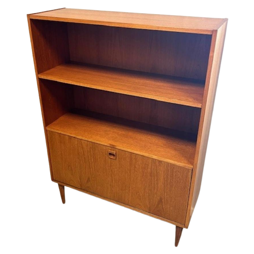 Deense Kast Vintage Teak Deens Design Boekenkast Cabinet