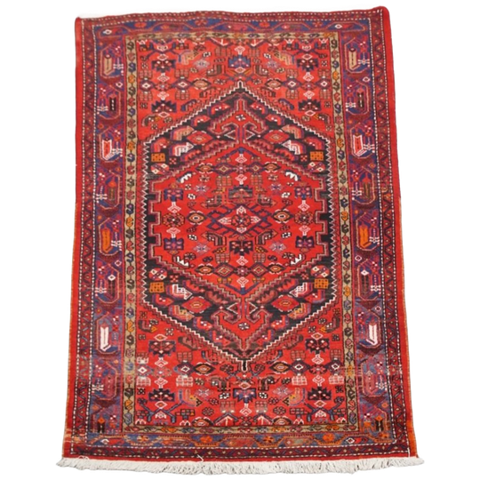 Prachtig Vloerkleed Met Voornamelijk Rood En Mooie Patronen 217x128cm 1