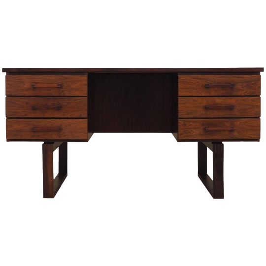Rosewood Desk, Danish Design, 1960s, Designer: Torben Valeur & Henning Jensen, Manufacturer: dyrlund 1