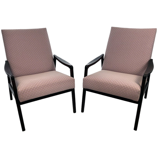 Set Van 2 Mid-century Lounge Stoelen 1