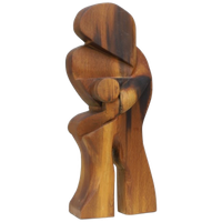 Wooden Sculpture – Attributed To Danish Modernism, 1970s