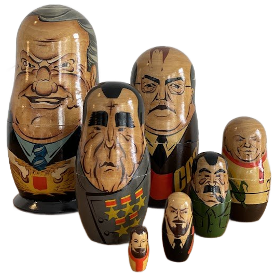 Russian Leaders 7 Nesting Dolls 1