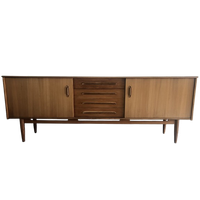 Vintage Teak Design Dressoir “Cortina” Van Nils Jonsson Voor Troeds Möbelfabrik In Bjärnum