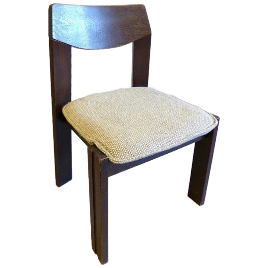 Prachtige Wenge Brutalist Stoel 1