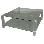 Glazen Tafel Met Acrylaat Poten, Bor Design, Jaren 90 thumbnail 1