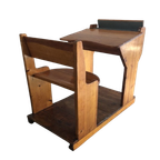 Vintage Zweeds Schoolmeubel, Schoolbankje thumbnail 1