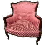 Extra Brede Fauteuil In De Stijl Van Louis Xv. Mahonie. thumbnail 1