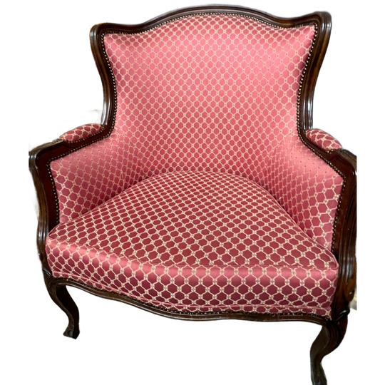 Extra Brede Fauteuil In De Stijl Van Louis Xv. Mahonie. 1