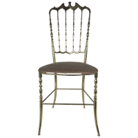 Italian Design - Chiavari Chair - High Chair - Messing - Italie - 1950's