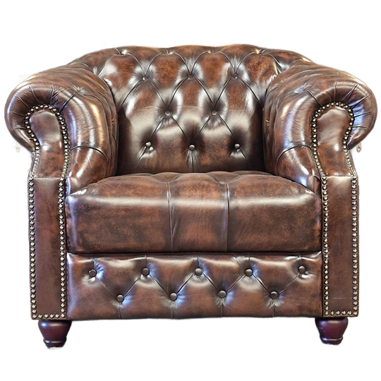 Chesterfield Charlston Fauteuil - Antiek Bruin (sa) 1