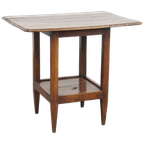 Zeldzame En Originele Antieke Engelse Eikenhouten Bijzettafel/ Center Table Uit Eind 18e Eeuw thumbnail 1