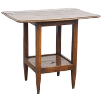 Zeldzame En Originele Antieke Engelse Eikenhouten Bijzettafel/ Center Table Uit Eind 18e Eeuw