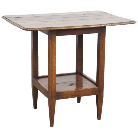 Zeldzame En Originele Antieke Engelse Eikenhouten Bijzettafel/ Center Table Uit Eind 18e Eeuw 1