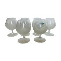 Set Van 6 Kristal Cognac Glazen