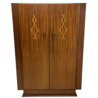 Art Deco Kledingkast Demontabel Vintage Hang Leg