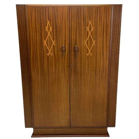 Art Deco Kledingkast Demontabel Vintage Hang Leg 1