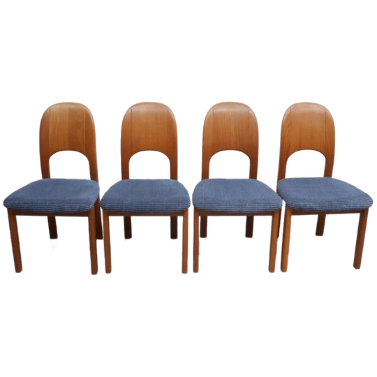 Set Vintage Eetkamerstoelen Deens Design Holstebro 1