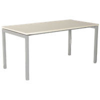 Robberechts Bureau, Wit Blad, 160 X 80 Cm, Vaste Hoogte Onderstel
