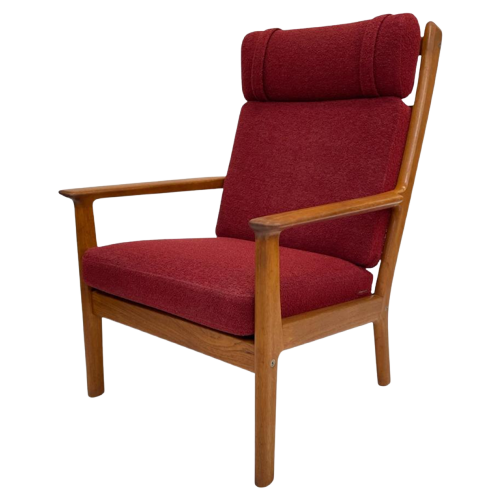 Vintage Ge 265 Eiken Fauteuil Hans J. Wegner Deens Design