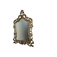 Grote Vintage Barok Brocante Rococo Spiegel Schouwspiegel 16