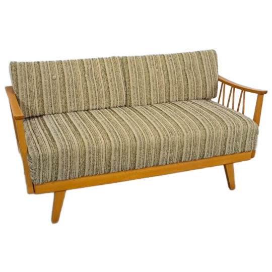 Uitschuifbare Slaapbank Met Kussens, Zitbank 1