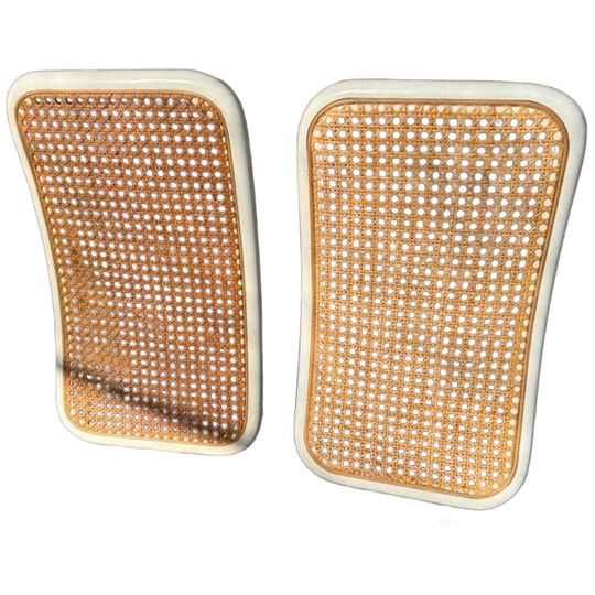 2x Marcel Breuer Cesca Stoel Rugleuning Wit 1