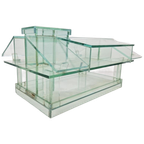 Vintage Glazen Designobject Modernist Modelhuis Uniek Glas thumbnail 1