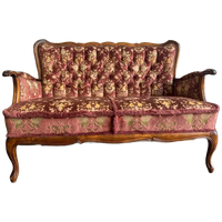 Vintage Roze Barok Tweezit / Sofa / Zetel