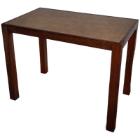 Prachtige En Degelijke (schrijf)tafel Met Leren Blad