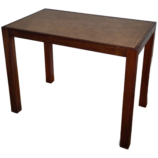 Prachtige En Degelijke (schrijf)tafel Met Leren Blad 1