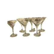 Feestelijke Luminarc (Martini) Glazen, Bloemvorm, Vintage