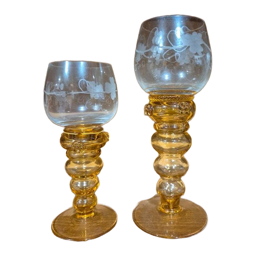 2 Römer Roemer Wijnglazen Antiek 1