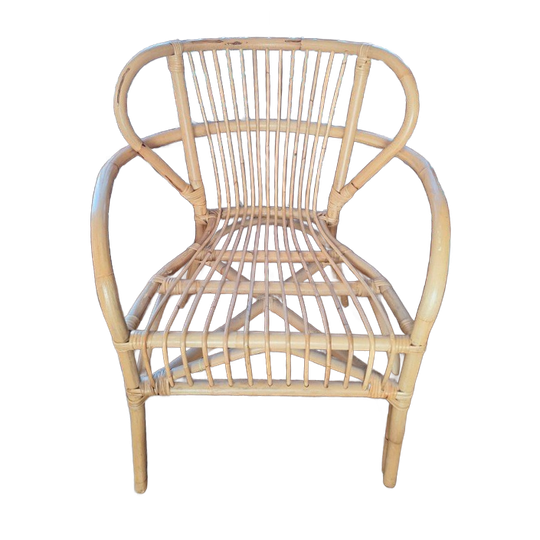 Rotan Stoel, Lichte Kleur In Perfecte Staat 1