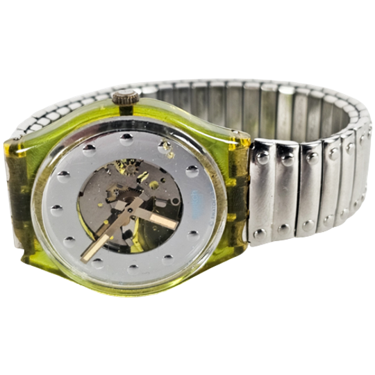 Swatch - Silver Rivet - Quartz - Gg107 - Swiss - 1991 1