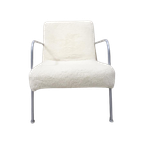 * Retro Fauteuil Met Teddy Stof Bekleed thumbnail 1