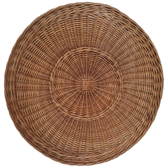Rotan Wandschaal Vintage 60 Cm Diameter 1