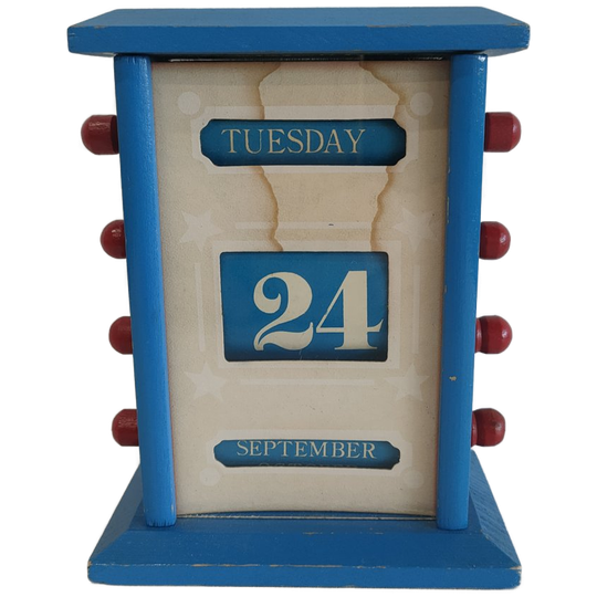 Eeuwigdurende Houten Tafel Kalender 1