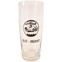 Vintage Bierglas Olst Motorclub Imerrit